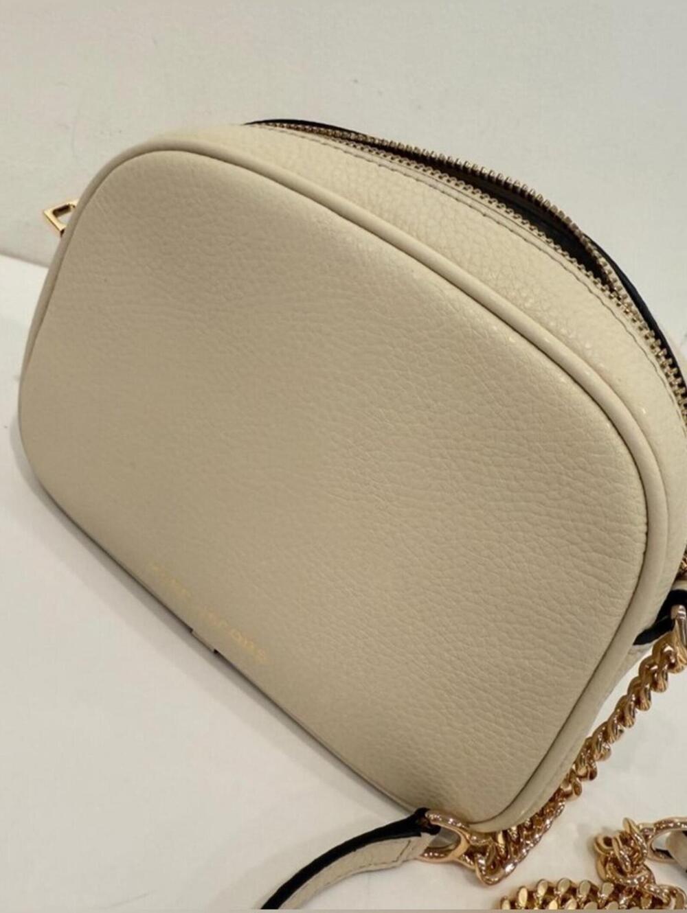 NWT Authentic MARC JACOBS Turn-lock Small Crossbody Camera Bag Ivory Gold Purse - Picture 4 of 9